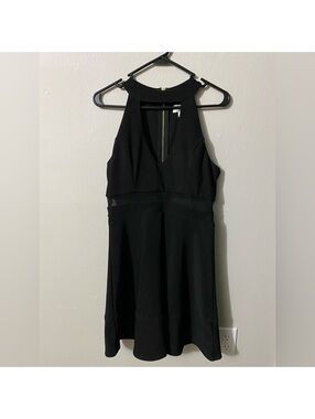 Juniors Emerald Sundae Large Black Tank Dress with sheer piece in middle Tote4